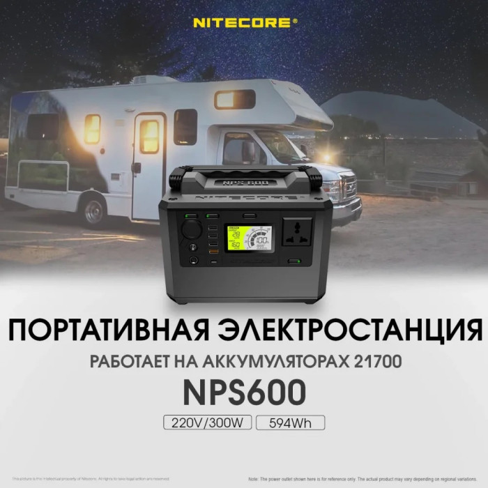 Зарядная станция Nitecore NPS600 (165000mAh)  