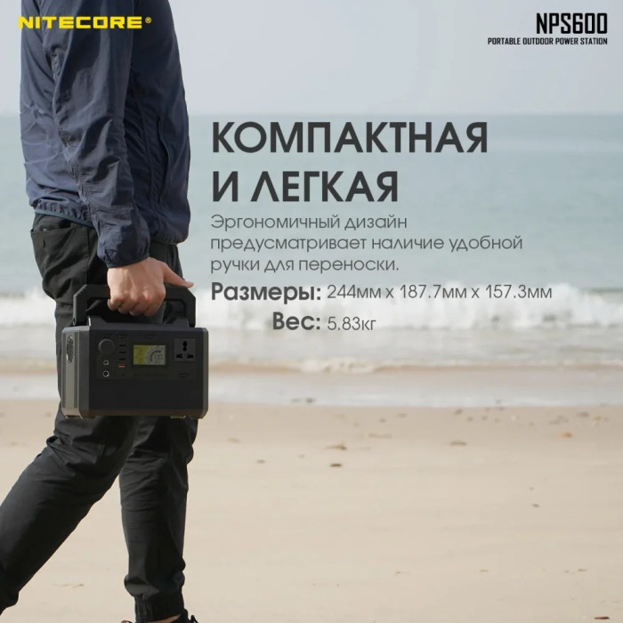 Зарядная станция Nitecore NPS600 (165000mAh)  
