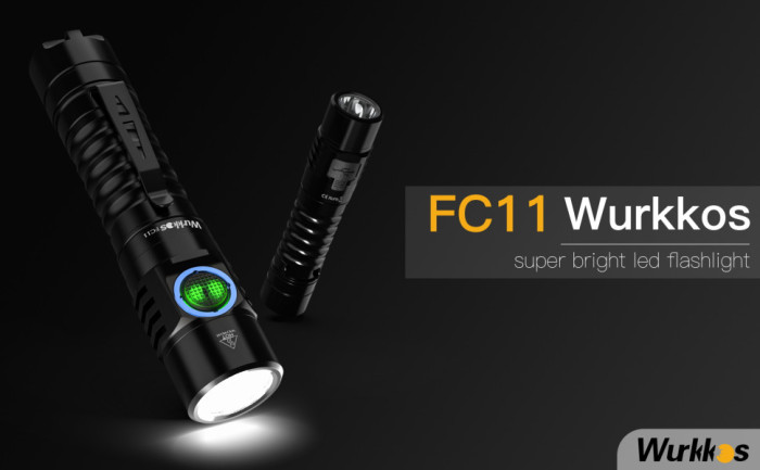Фонарь Wurkkos FC11 USB-C Rechargeable 18650 LED LH351D 90 CRI, черный (восстановлен/ремонт соединения платы)  