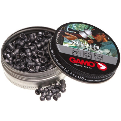 Пульки Gamo Pro Magnum 0,49гр, 250 шт. кал.4,5