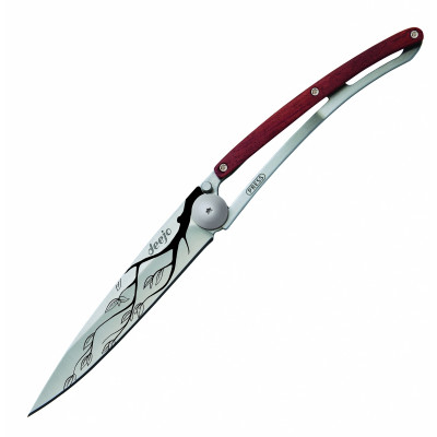Нож Deejo Tattoo Wood 37 g, Rosewood, &quot;Tree&quot;