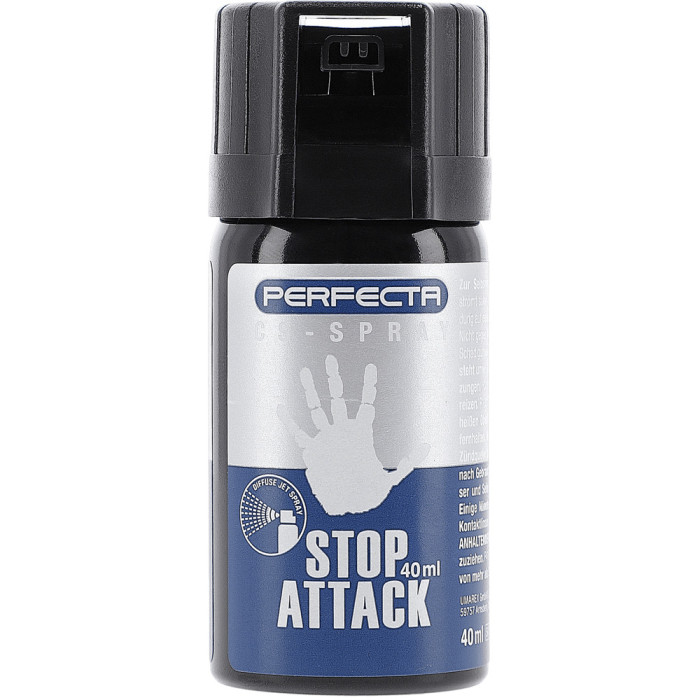 Баллончик слезоточивый Umarex Perfecta Stop Attack CS-Spray, 40 мл, конусное распыление  