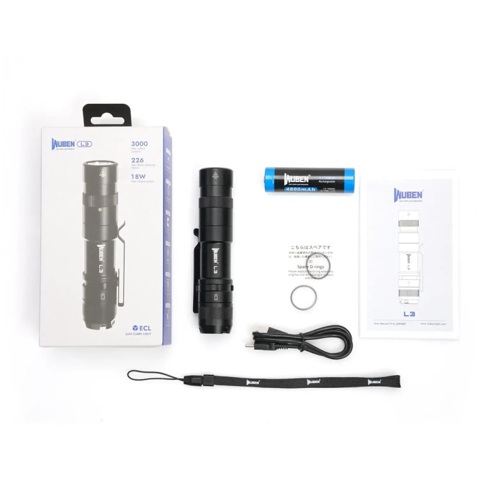 Фонарь тактический Wuben L3 Black  