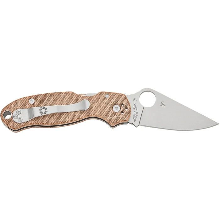 Нож Spyderco Para 3 Brown Canvas Micarta brown  