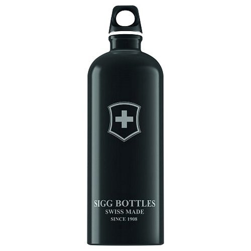 Бутылка для воды SIGG Swiss Emblem, 0.6 л (черная)  
