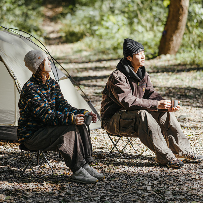 Стул складной Naturehike CNK2550JJ011, алюминий, черный  