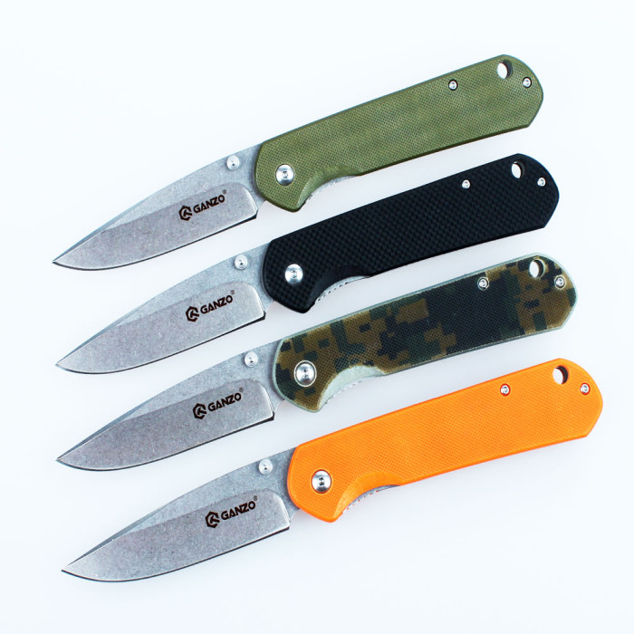 Нож Ganzo G6801, оранжевый  
