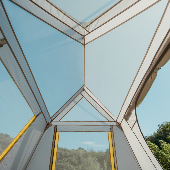 Палатка четырехместная Naturehike Cape Series 5.2 CNK2450WS037, серо-коричневая  