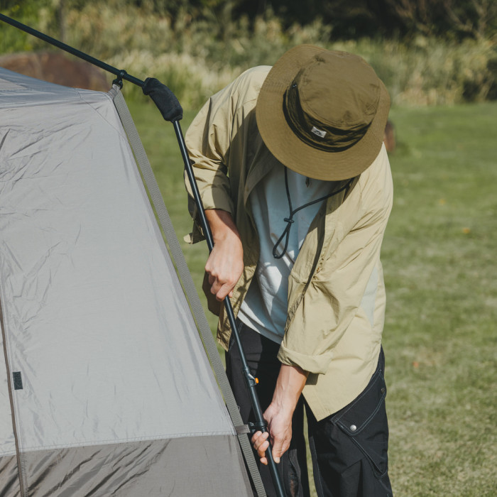 Палатка четырехместная Naturehike Cape Series 5.2 CNK2450WS037, серо-коричневая  