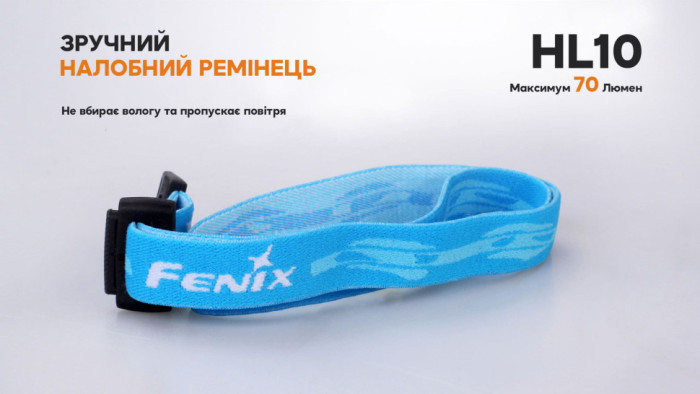 Фонарь налобный Fenix ​​HL10 purple (дефект комплектной батареи ААА)  