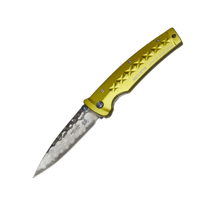 Нож Mcusta Fusion Damascus , желтый (MC-0164D)  