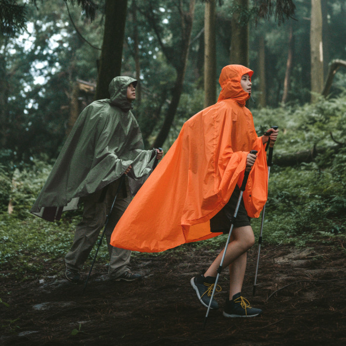 Плащ-дождевик Naturehike CNK2550FS010, размер L, оливковый  