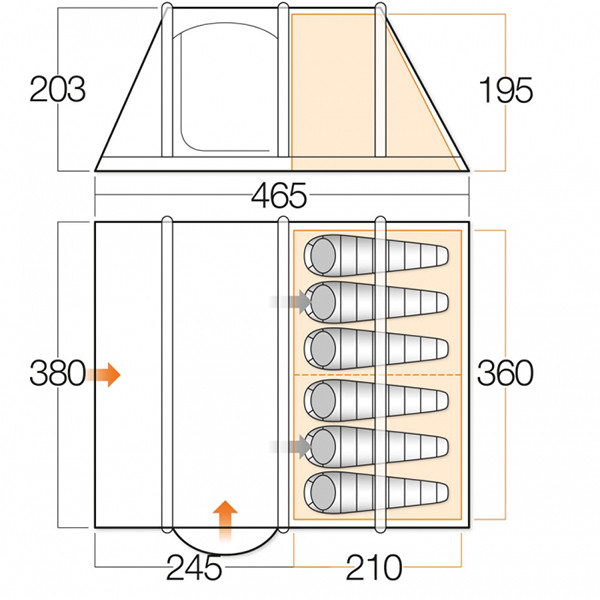 Палатка Vango Ravello 600 Herbal  