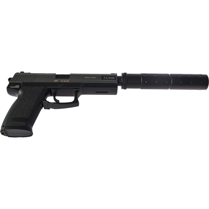 Пистолет страйкбольный ASG DL 60 SOCOM Spring кал.6 мм Black  