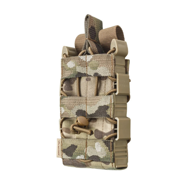 Подсумок Ukrarmor одинарный(пластиковый) для магазина АК/AR Мультикам  