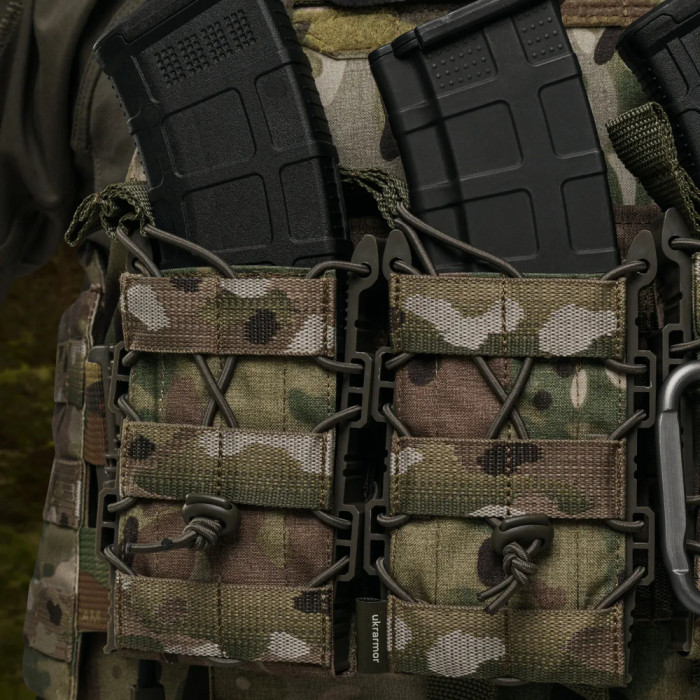 Подсумок Ukrarmor одинарный(пластиковый) для магазина АК/AR Мультикам  