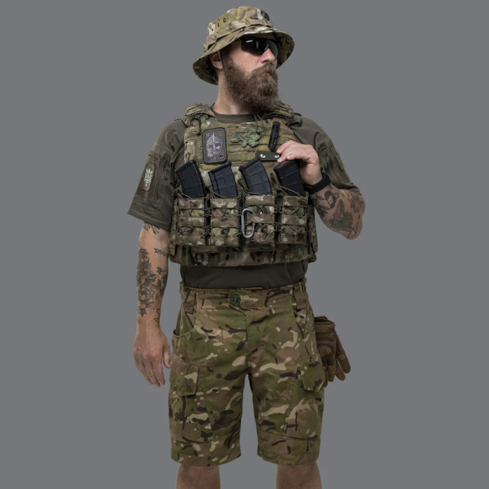 Подсумок Ukrarmor одинарный(пластиковый) для магазина АК/AR Мультикам  