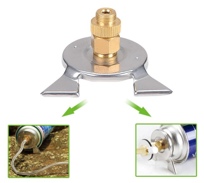 Переходник BRS-17B с резьбового типа на цанговый баллон  