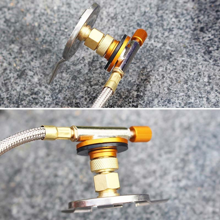 Переходник BRS-17B с резьбового типа на цанговый баллон  