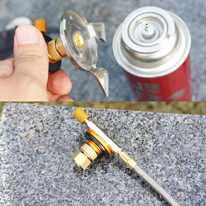 Переходник BRS-17B с резьбового типа на цанговый баллон  