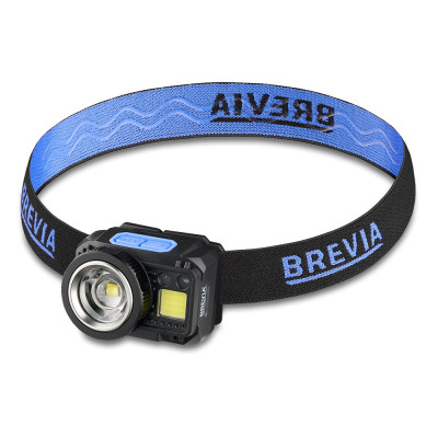 Фонарь налобный BREVIA 550Lm, 3W CREE XPG+COB, 1200mAh/3xAAA, Zoom, Sensor White/Red (14400ERBX1)