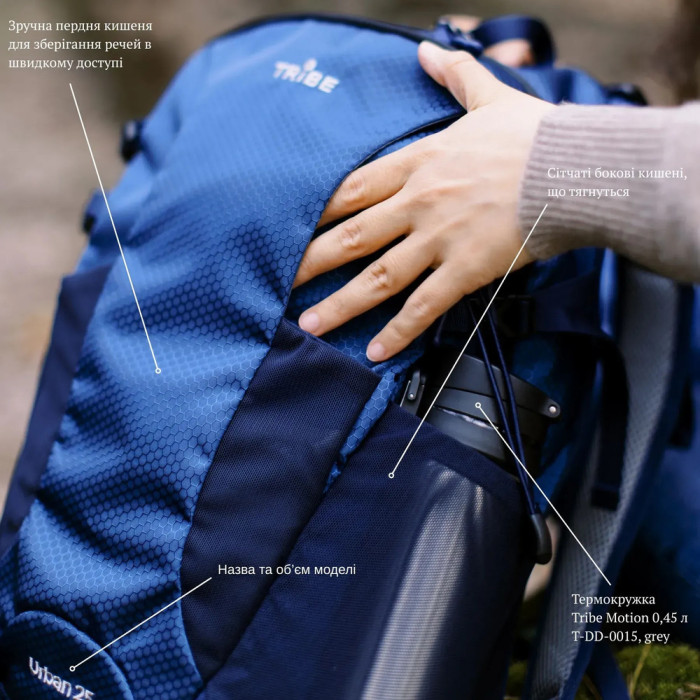 Рюкзак Tribe Urban 25 л T-IC-0022-blue  
