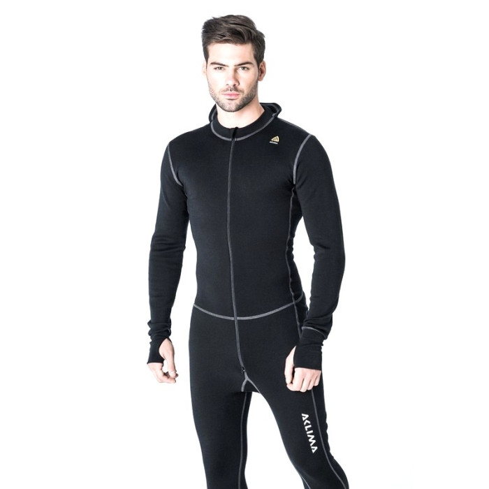 Комбинезон мужской Aclima WarmWool Overall Man Black, L  
