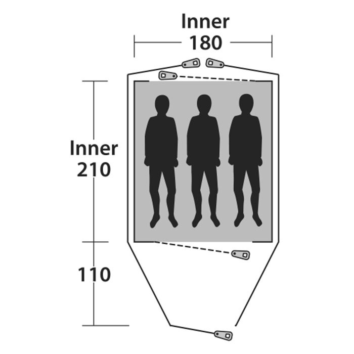 Палатка Outwell Cloud 3 Blue (928491)  