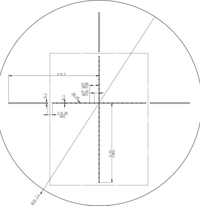 Прицел оптический XD Precision 3-12x50 SF сетка HMD с подсветкой и с блендой  