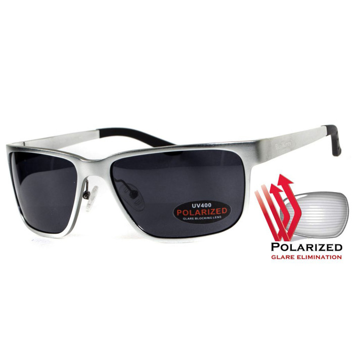 Очки BluWater Alumination-2 Silver Polarized (gray) черные  