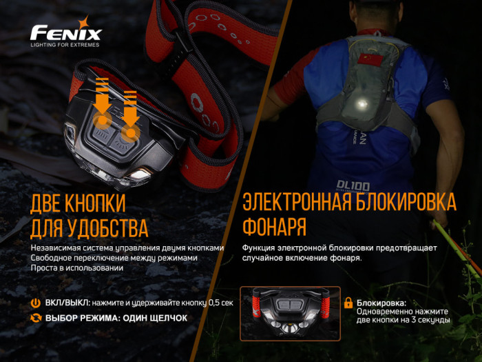 Налобный фонарь Fenix HL18R-T (CREE XP-G3 S3, EVERLIGHT 2835)  