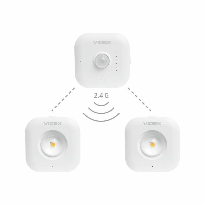 Набор LED светильников аккумуляторных с датчиком движения VIDEX VL-NL075-21  