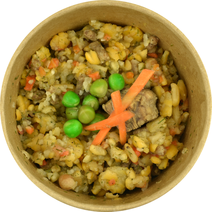 Гороховая каша с телятиной Happy Elk (упаковка для запаривания) AM0006  