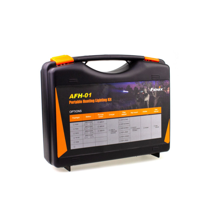 Тактический набор Fenix (фонарь TK15UE 2016 + тактическая кнопка + крепление на оружие + красный фильтр + аккумулятор и з/у)  