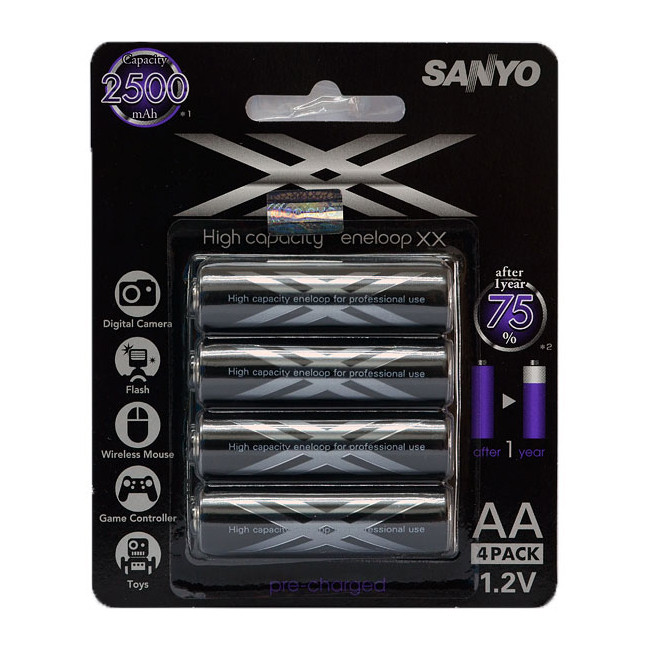 Аккумулятор Sanyo Eneloop XX (AA 2500mAh)  