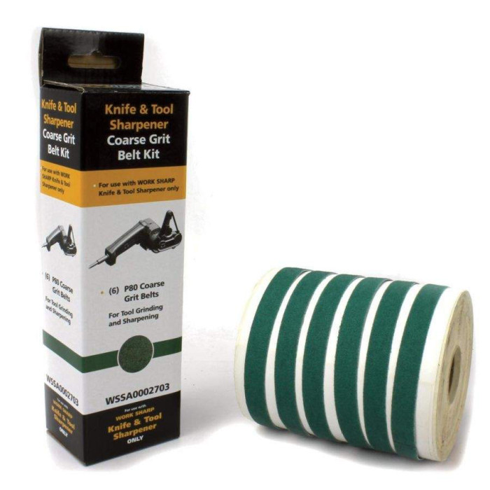 Запасные ленты WSKTS P80 Aluminum Oxide (6 лент) к точилке Work Sharp  