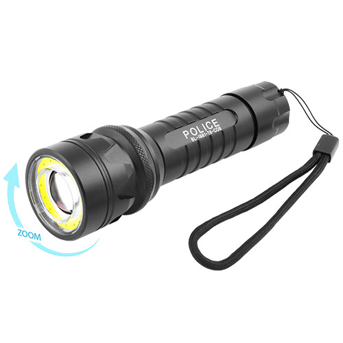 Карманный фонарь Police 1881-T6+COB, серый XM-L,1x18650/3xAAA  