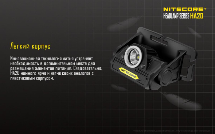 Налобный фонарь Nitecore HA20  