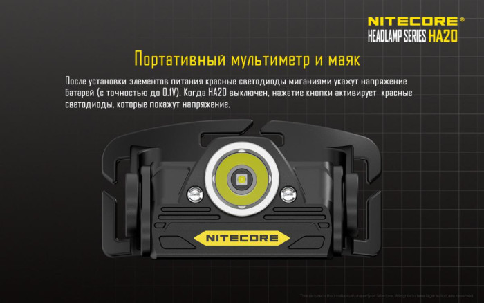 Налобный фонарь Nitecore HA20  