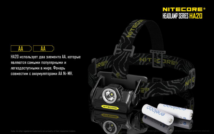 Налобный фонарь Nitecore HA20  