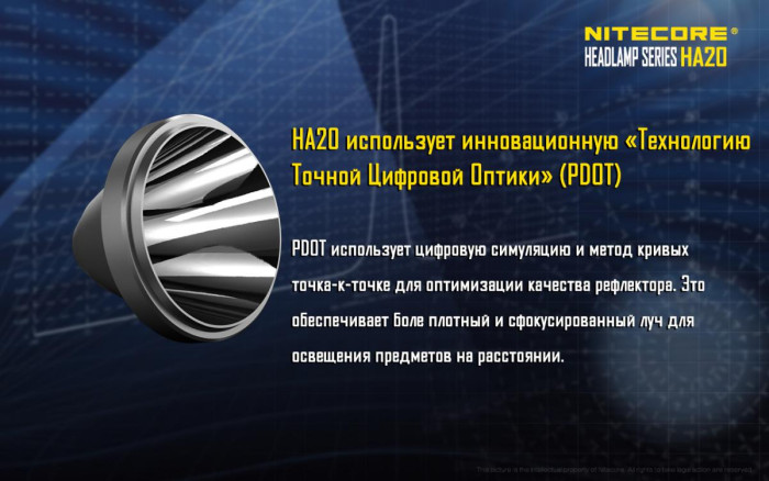 Налобный фонарь Nitecore HA20  
