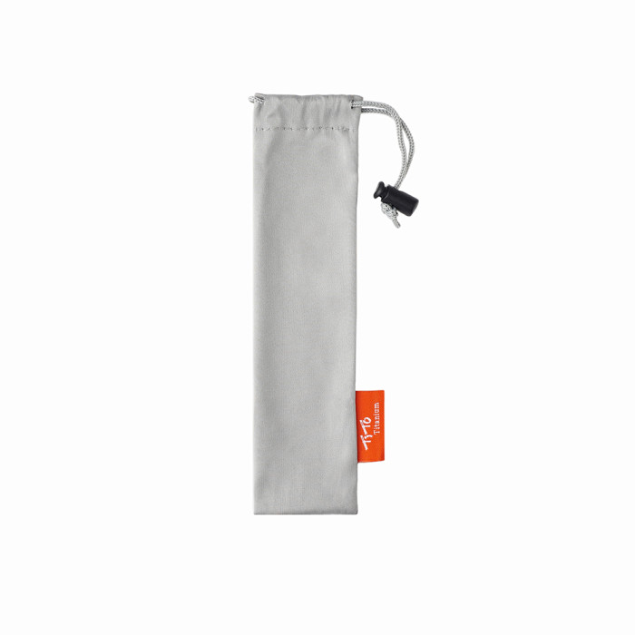 Вилка с круглой ручкой тип Н титановая TiTo Titanium серая матовая с мешочком  