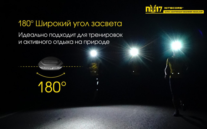 Фонарь налобный Nitecore NU17  