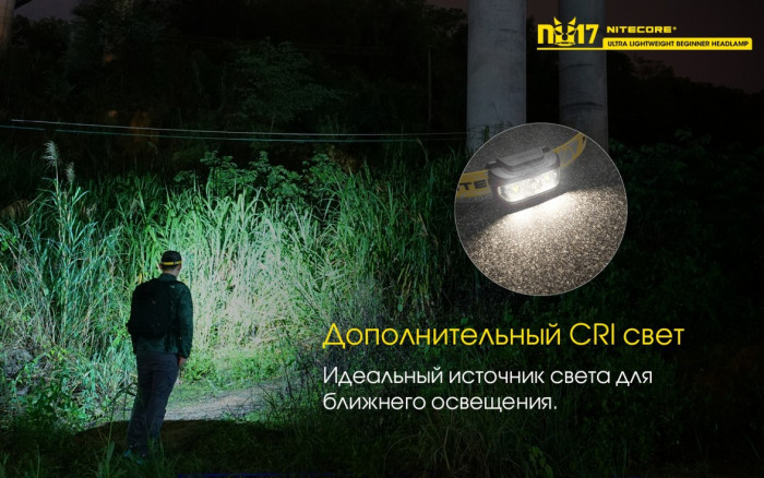 Фонарь налобный Nitecore NU17  