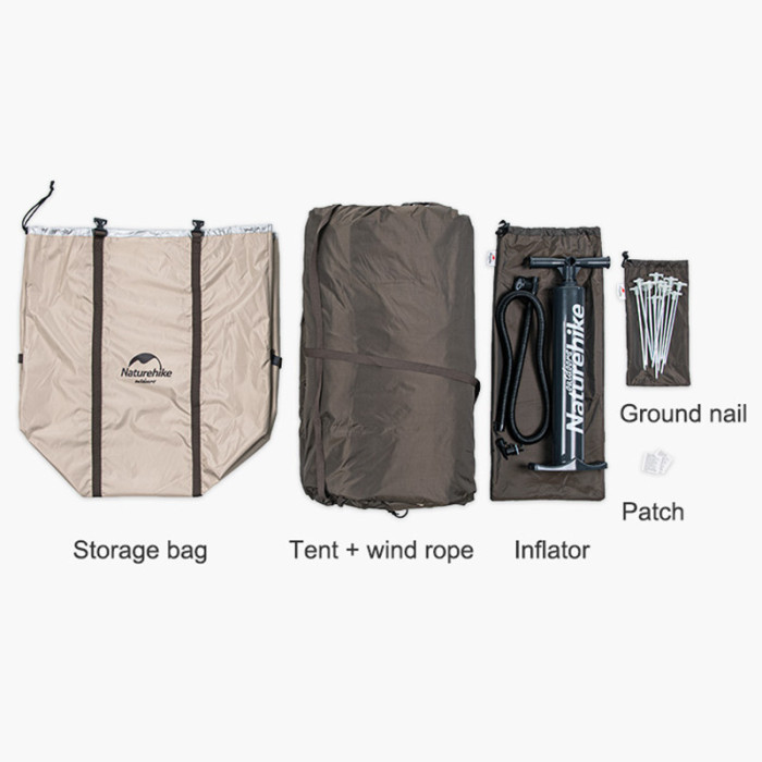 Тент для кемпинга Naturehike Hexagon Inflatable NH20TM002 380*329*220 (повреждение/спускает воздух)  