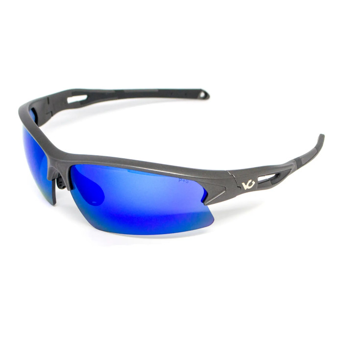 Очки защитные Venture Gear MontEagle GunMetal (ice blue mirror) Anti-Fog, зеркальные синие  