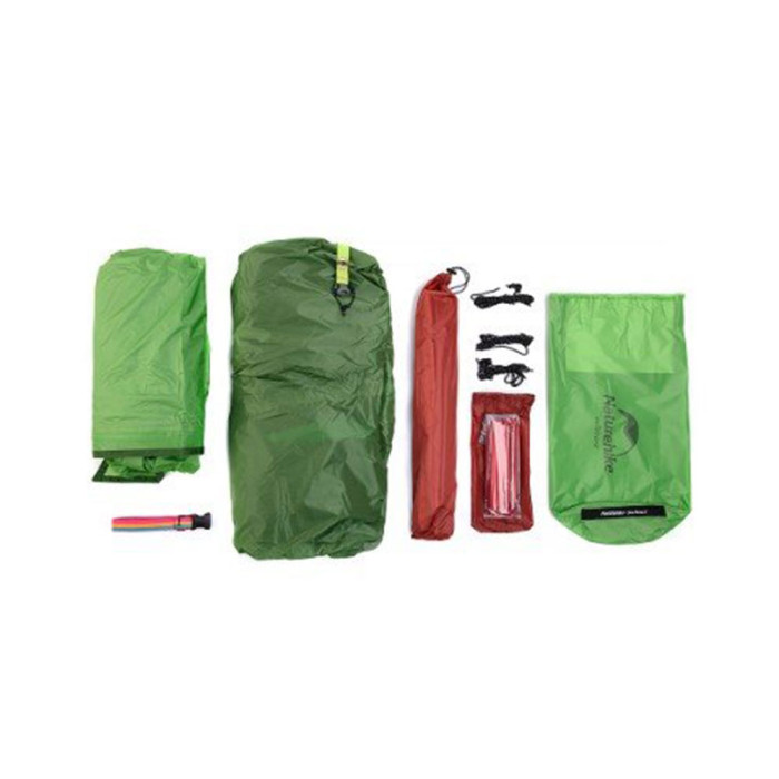 Палатка Star River II (2-х местная) 20D silicone New version + footprint green NH17T012-T  