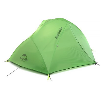 Палатка Star River II (2-х местная) 20D silicone New version + footprint green NH17T012-T 