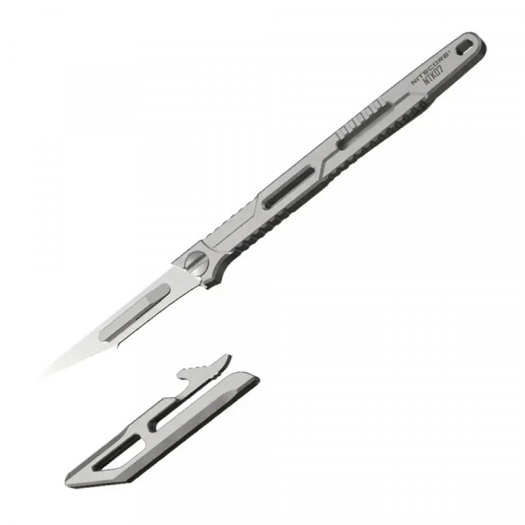 Нож скальпель титановый Nitecore NTK07 (длина: 115мм, лезвие: 20мм) 