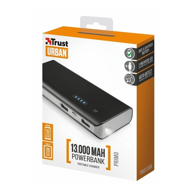 Портативная батарея Trust Primo 21689 13000 mAh  